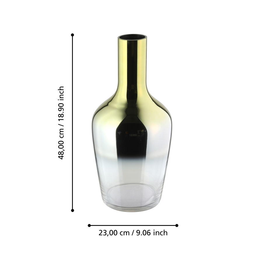Eglo 421372 - Lasimaljakko SAMUNTAI 48x23 cm, kultainen