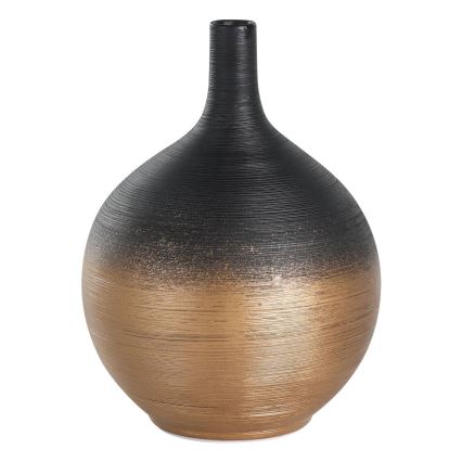 Eglo - Keraaminen vaasi 22x16 cm musta/kulta