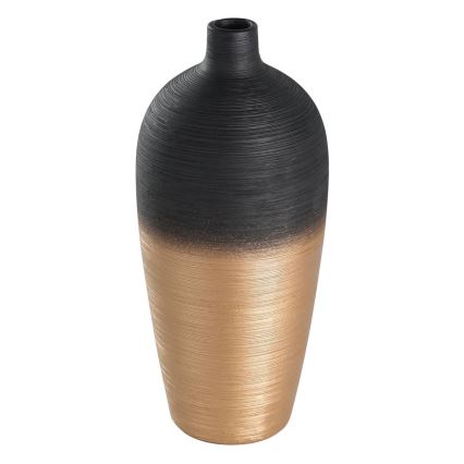 Eglo - Keraaminen vaasi 28x12,5 cm musta/kulta
