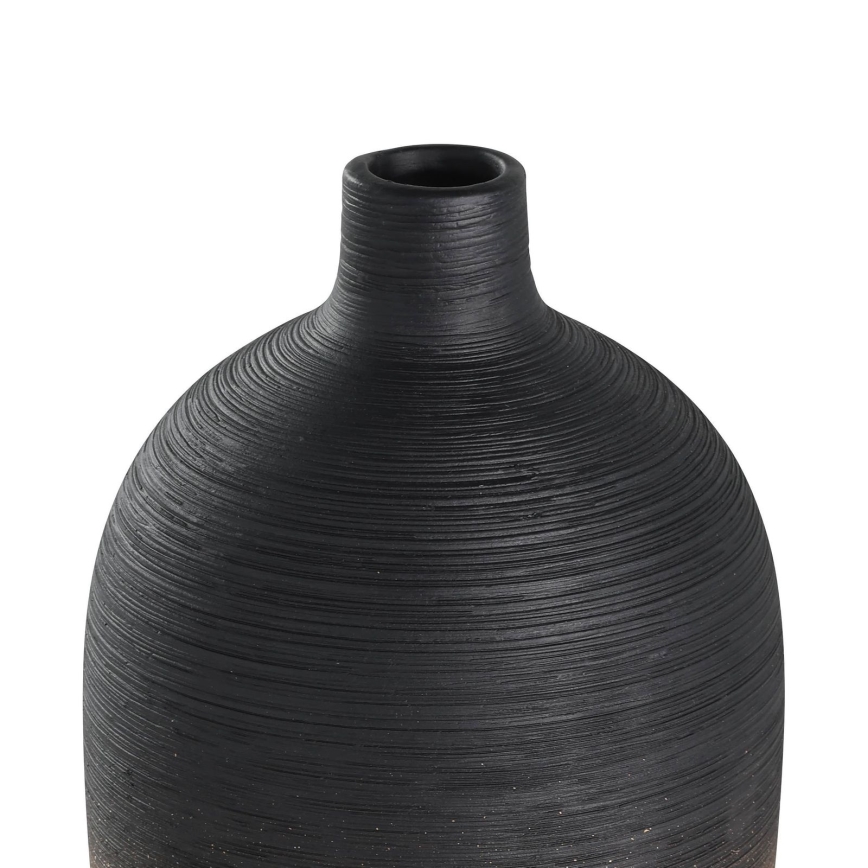 Eglo - Keraaminen vaasi 28x12,5 cm musta/kulta