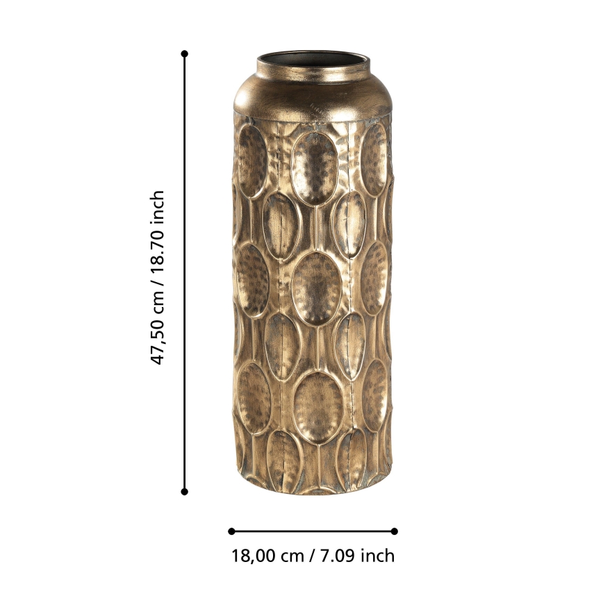 Eglo 421631 - Metallimaljakko LENGGENG 47,5x18 cm kultainen