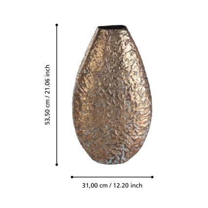 Eglo 421635 - Pronssinvärinen metallimaljakko LENGGENG 53,5x31 cm