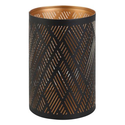 Eglo - Kynttilänjalka 15x10 cm musta/kulta