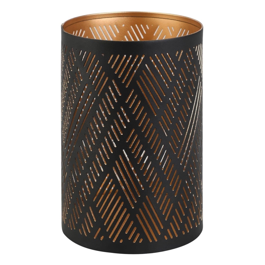 Eglo - Kynttilänjalka 15x10 cm musta/kulta