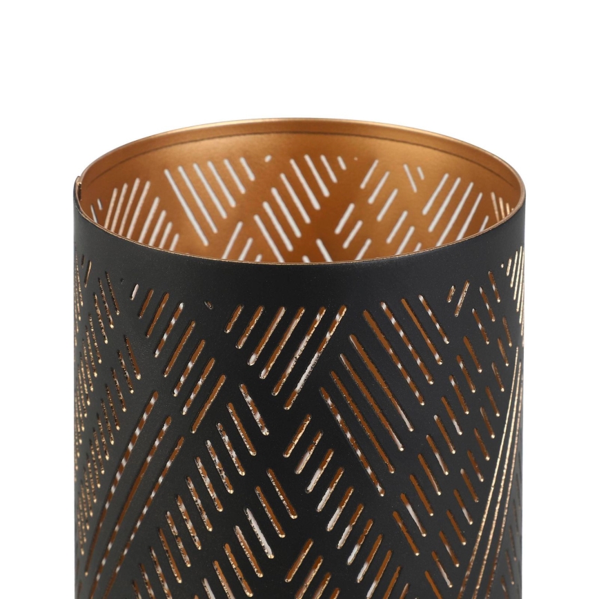 Eglo - Kynttilänjalka 15x10 cm musta/kulta