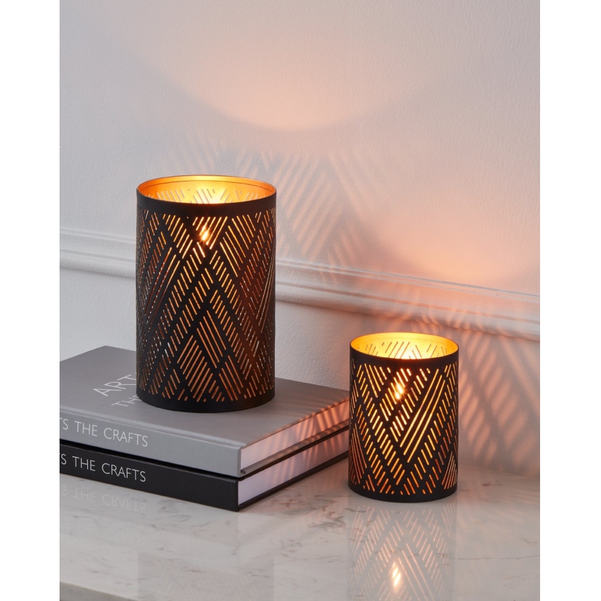 Eglo - Kynttilänjalka 10x7,5 cm musta/kulta