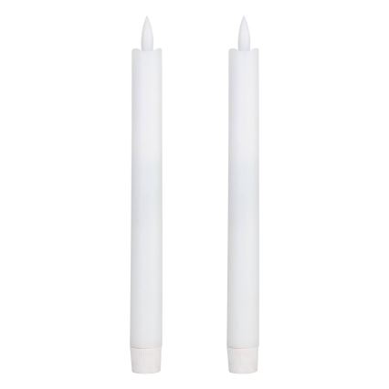 Eglo - SETTI 2x LED-kynttilä LED/1xAAA 24,5 cm valkoinen