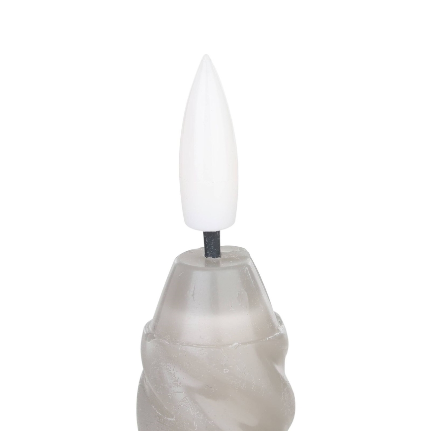 Eglo - SETTI 2x LED Kynttilä LED/1xAAA 25 cm harmaa