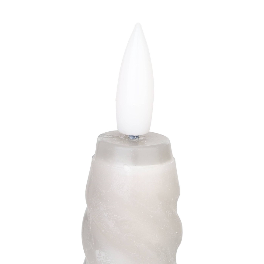 Eglo - SETTI 2x LED Kynttilä LED/1xAAA 15 cm harmaa