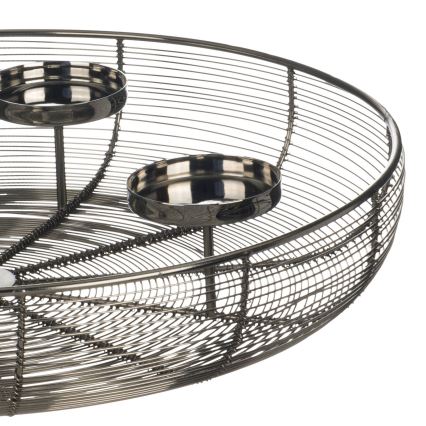 Eglo - Kynttilänjalka halkaisija 45 cm kiiltävä kromi