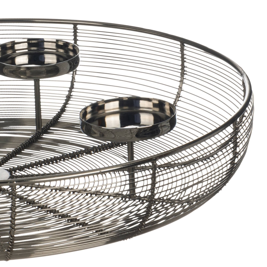 Eglo - Kynttilänjalka halkaisija 45 cm kiiltävä kromi