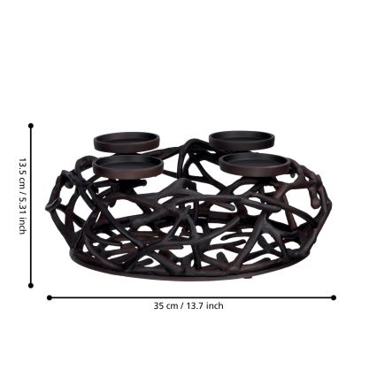 Eglo 422731 - Kynttilänjalka OROQUIETA 13,5x35 cm ruskea