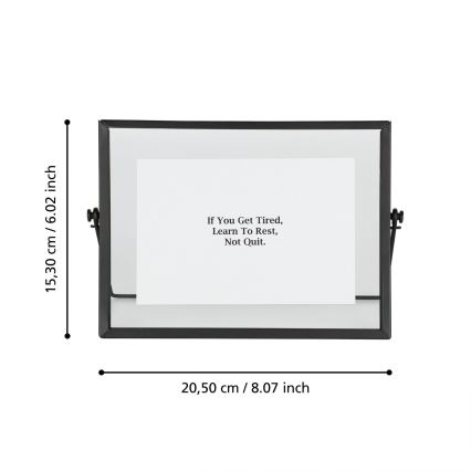 Eglo - valokuvakehys 10x15 cm musta