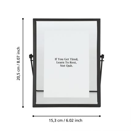 Eglo - Valokuvakehys 10x15 cm musta
