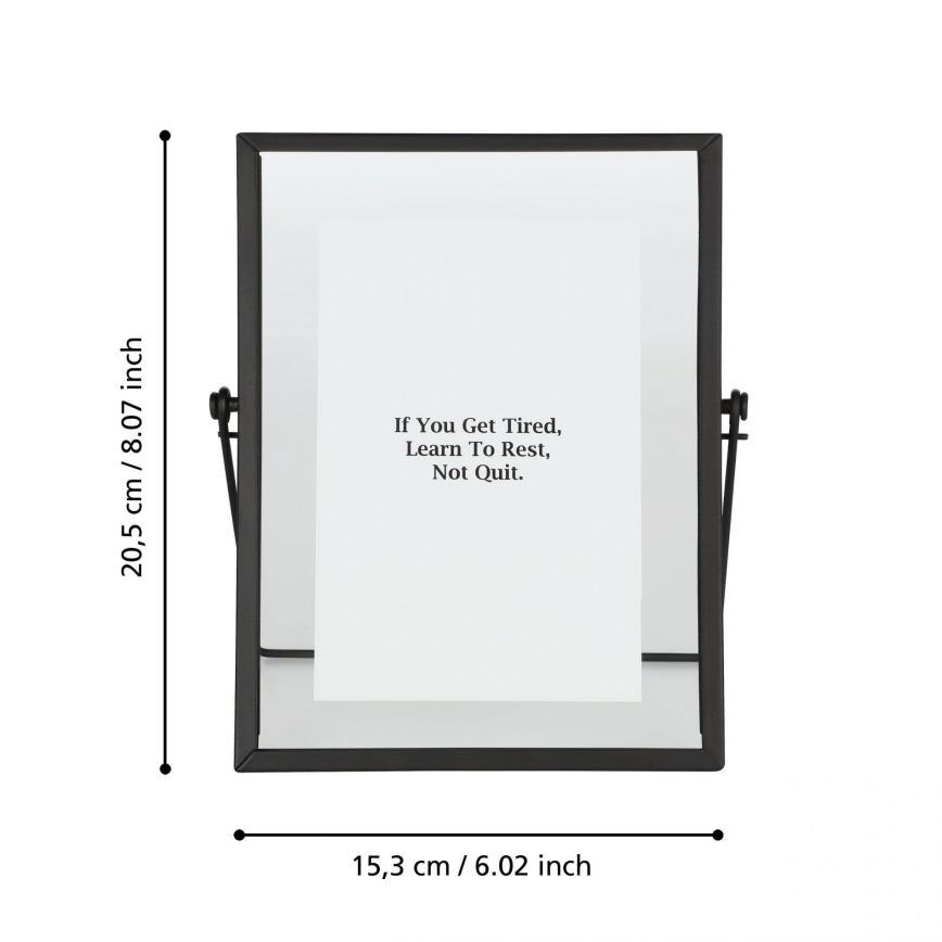 Eglo - Valokuvakehys 10x15 cm musta