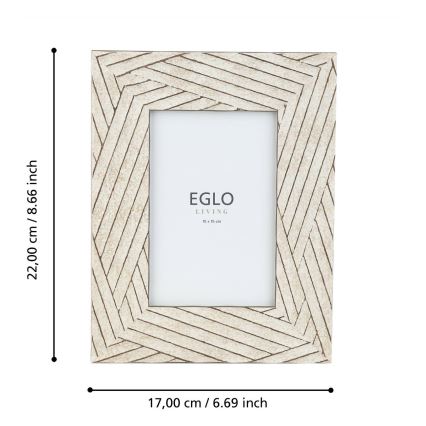 Eglo - valokuvakehys 10x15 cm beige