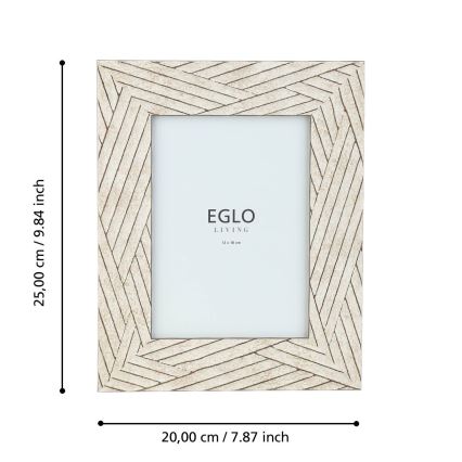 Eglo - valokuvakehys 13x18 cm beige