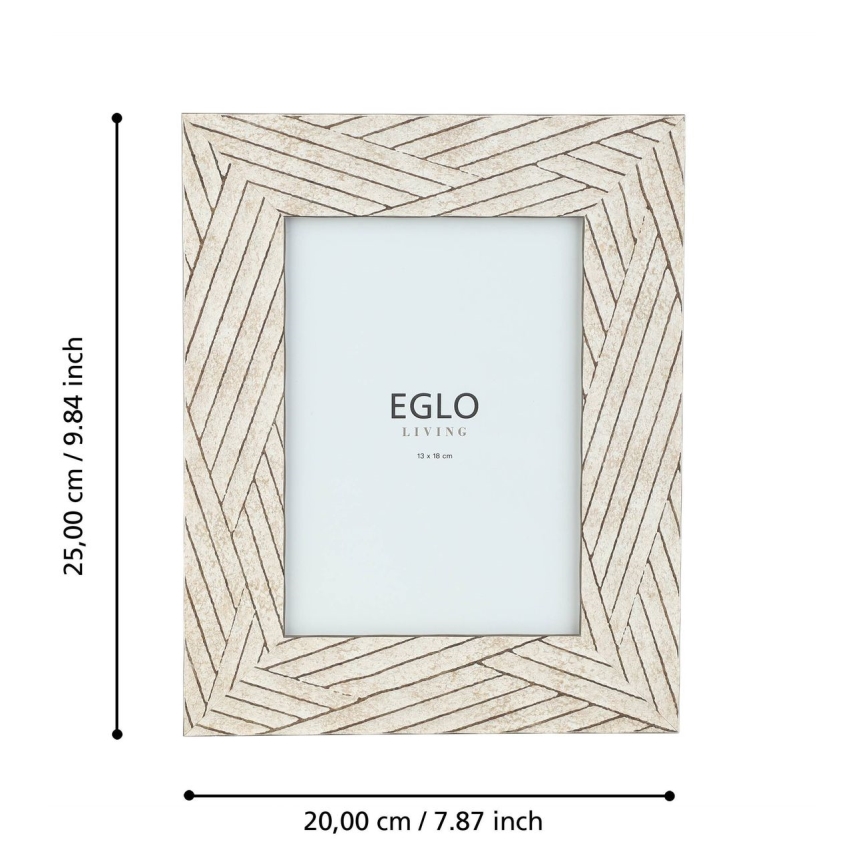 Eglo - valokuvakehys 13x18 cm beige