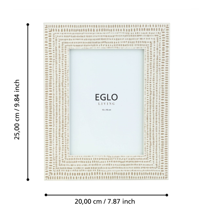 Eglo - valokuvakehys 13x18 cm kerma