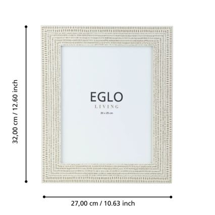 Eglo - valokuvakehys 20x25 cm kerma