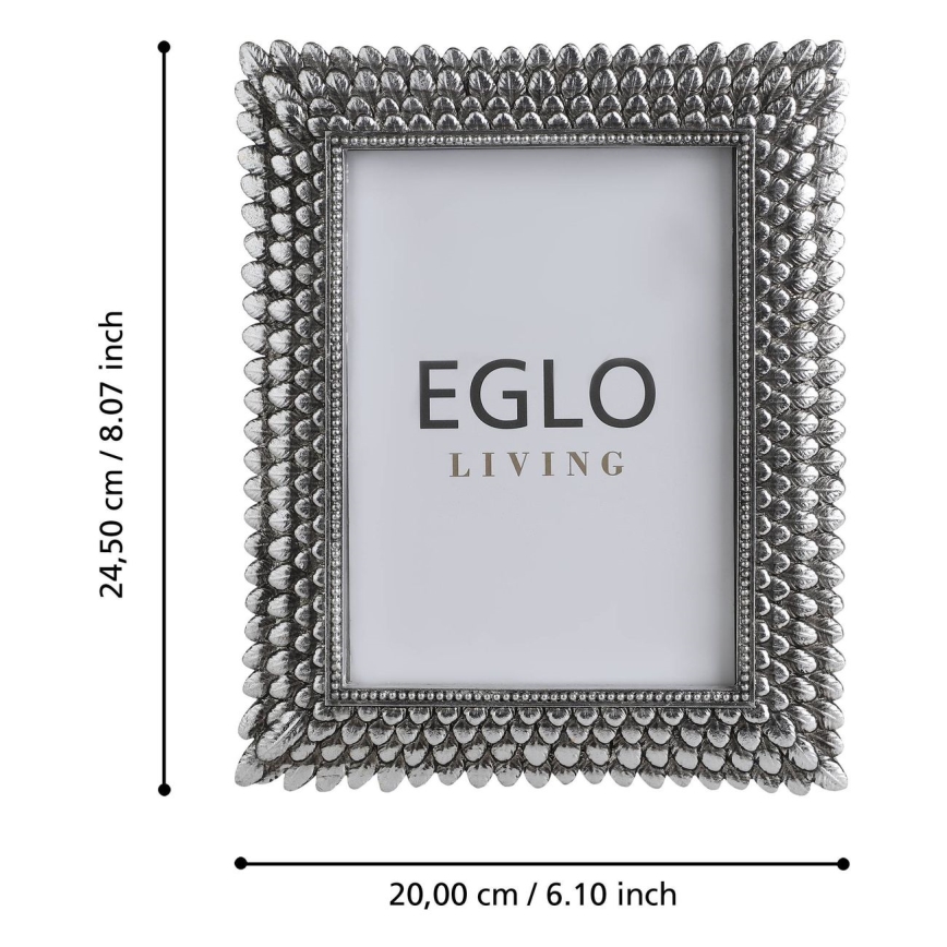 Eglo - valokuvakehys 13x18 cm hopea