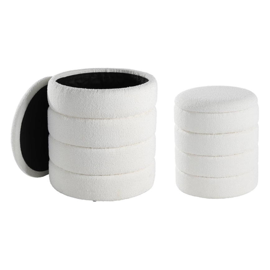 Eglo - SETTI 2x Tabouret halkaisija 33,5/40 cm valkoinen