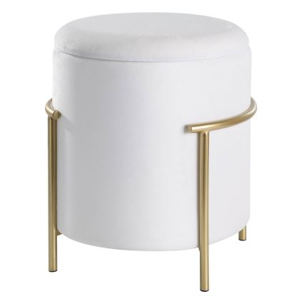 Eglo - Tabouret 46x41 cm valkoinen/kulta