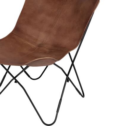 Eglo - Nahkainen nojatuoli 90x80 cm