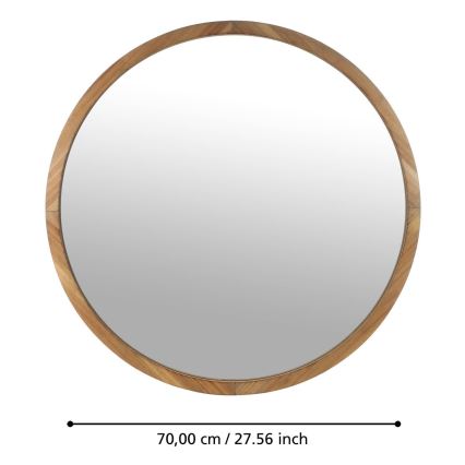 Eglo - Seinäpeili halkaisija 70 cm ruskea