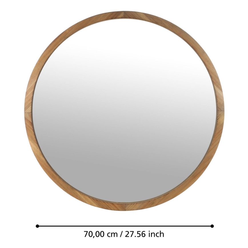 Eglo - Seinäpeili halkaisija 70 cm ruskea