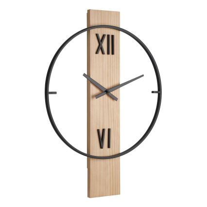 Eglo - Seinäkello 1xAA 56x40 cm puu/metalli