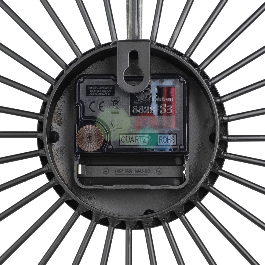 Eglo - Seinäkello 1xAA 50x50 cm musta