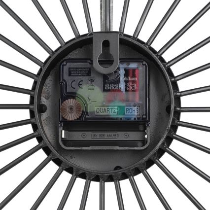 Eglo - Seinäkello 1xAA 60x60 cm musta