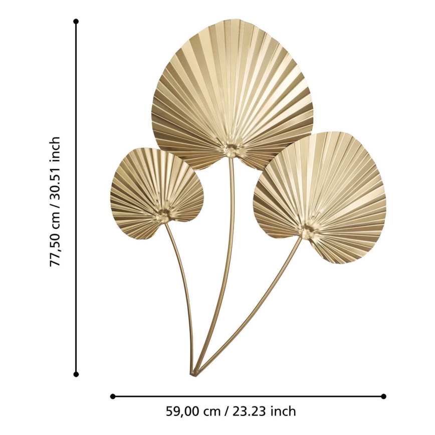 Eglo - Seinäkoriste 77,5x59 cm kulta