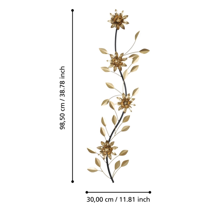 Eglo - Seinäkoriste 98,5x30 cm kulta