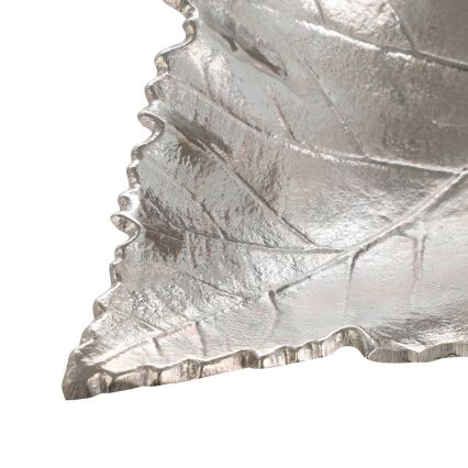 Eglo - Koristetarjotin 18,5x23,5 cm lehti/hopea