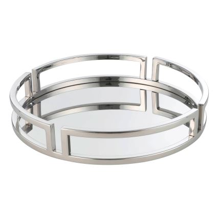 Eglo - Koristetarjotin halkaisija 38 cm kiiltävä kromi