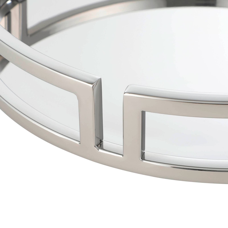 Eglo - Koristetarjotin halkaisija 38 cm kiiltävä kromi