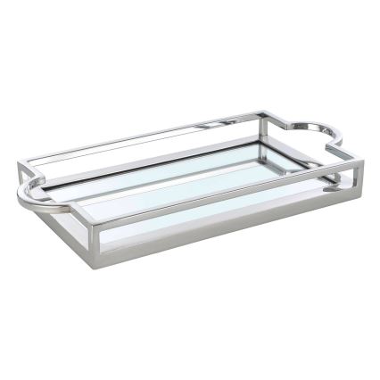 Eglo - Koristetarjotin 23x45 cm kiiltävä kromi