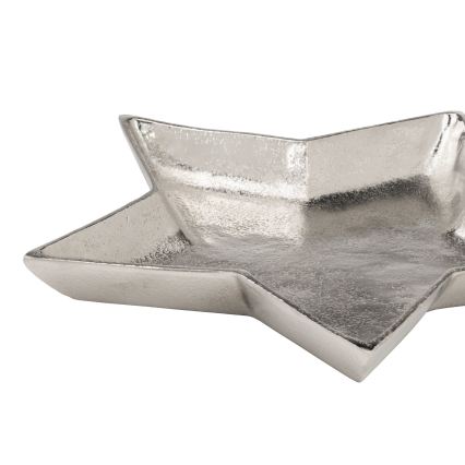 Eglo 427425 - Koristeellinen tarjotin AMBOLOSY 30x32 cm hopeanvärinen