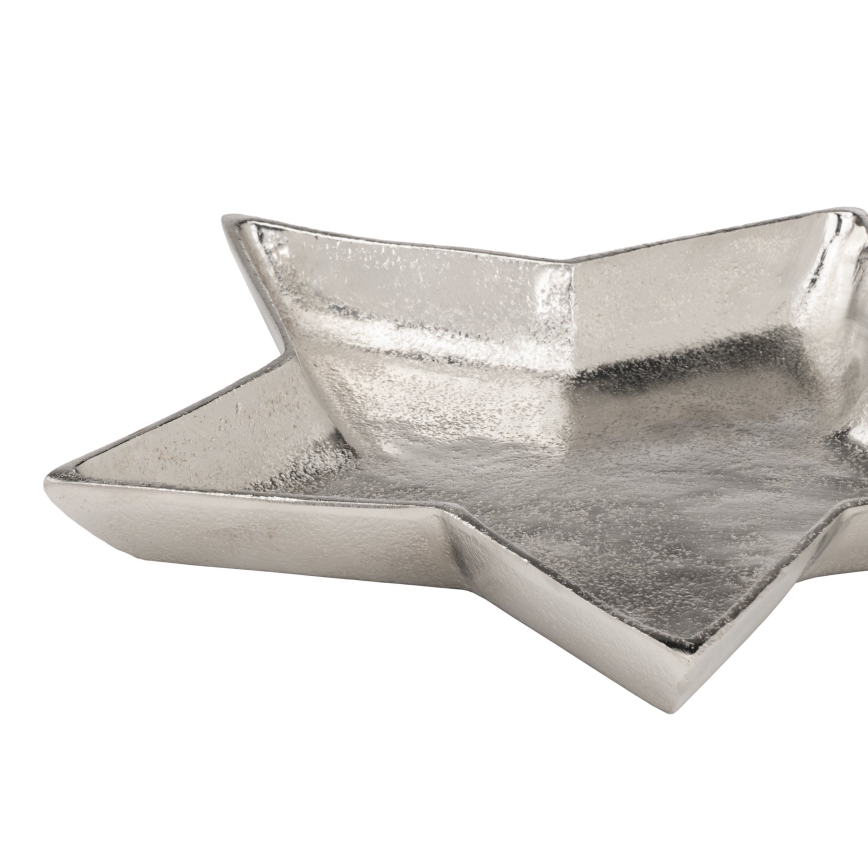 Eglo 427425 - Koristeellinen tarjotin AMBOLOSY 30x32 cm hopeanvärinen