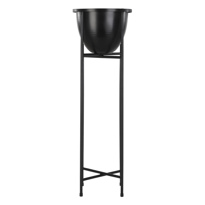 Eglo - Metallinen kukkaruukku 73x23,5 cm musta