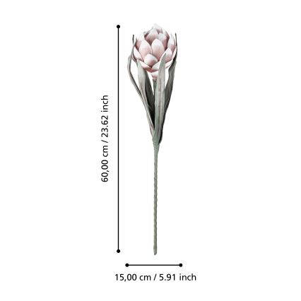 Eglo - Tekokukka 60 cm vaaleanpunainen