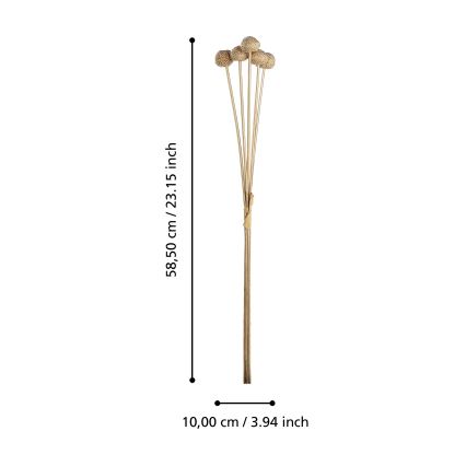 Eglo - Tekokukka 58,5 cm kulta