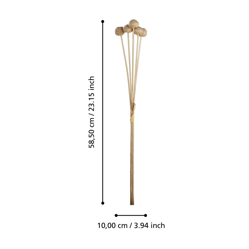 Eglo - Tekokukka 58,5 cm kulta