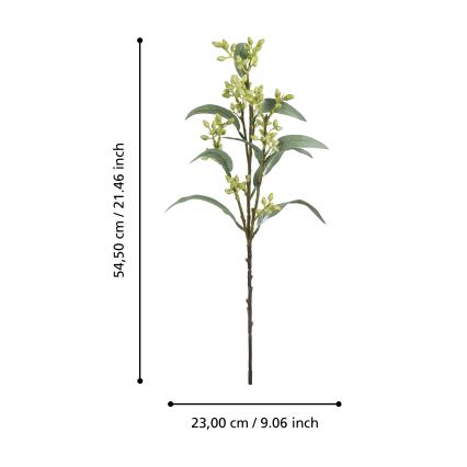 Eglo - Tekokukka 54,5 cm vihreä