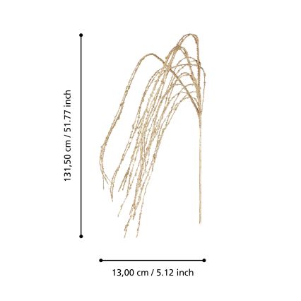 Eglo - Tekokukka 131,5 cm kulta