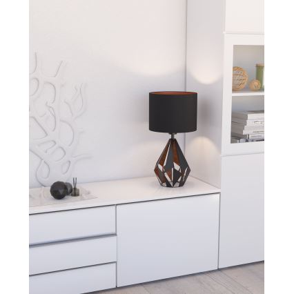 Eglo 43077 - Pöytävalaisin CARLTON 1xE27/60W/230V