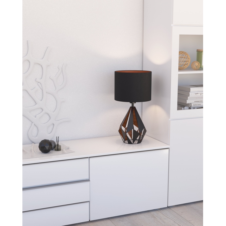 Eglo 43077 - Pöytävalaisin CARLTON 1xE27/60W/230V