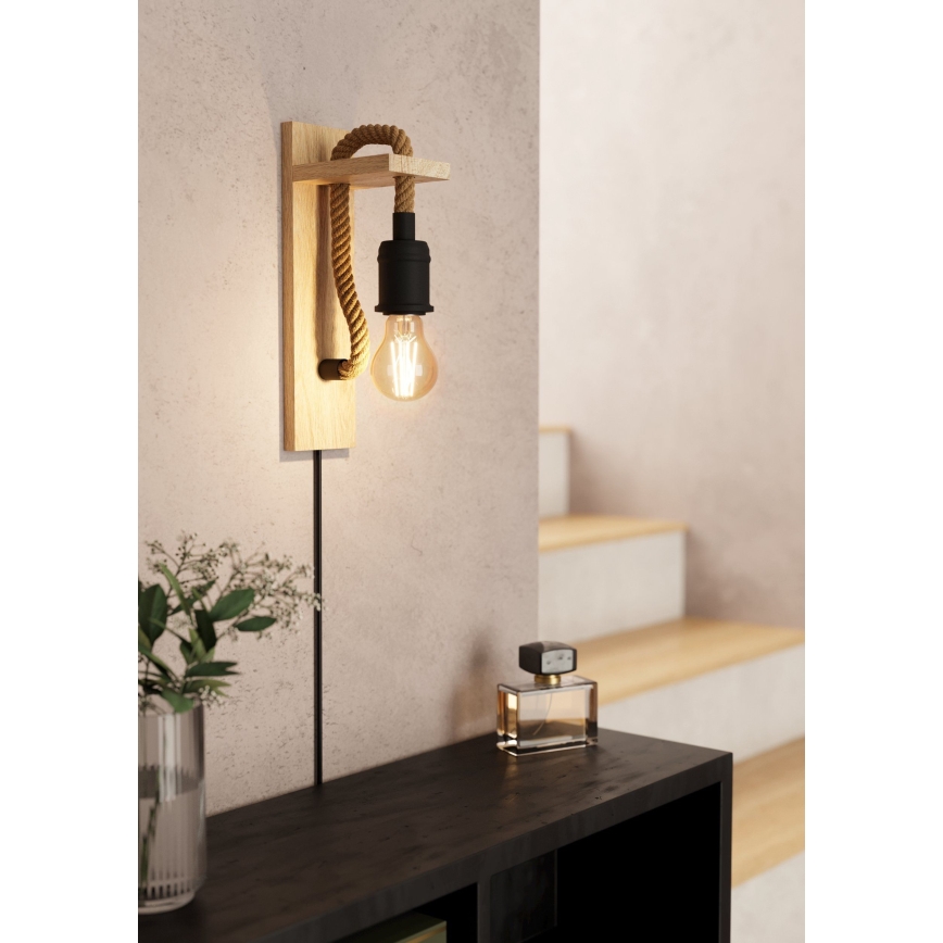 Eglo 43197 - Seinävalaisin RAMPSIDE 1xE27/28W/230V